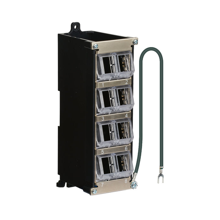 Efb Keystone Verteilergehuse 8-Port Fr Carril Din Y Montaje En Pared, Plástico