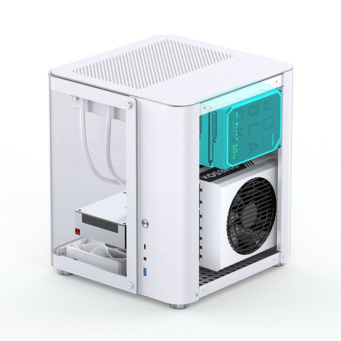 Jonsbo Tk-1 2.0 Micro-Atx Gehäuse, Temperojo Glass - Blanco