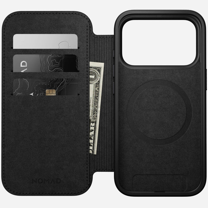 Nomad Modern Leather Folio Iphone 17 Pro Black