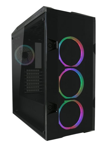 EAN 4260070121289 - LC-Power 998B Midi Tower Negro, Transparente imagen 1