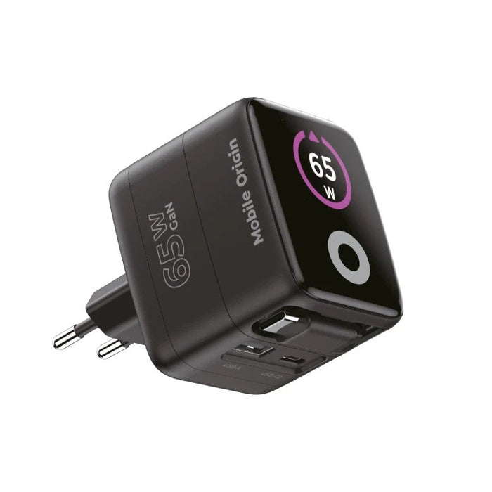 Mobile Origin 65w Gan Charger Pw3 Usb-C Ret. Cable 65cm+Usb-A