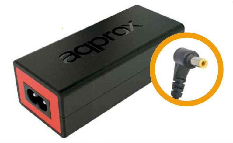 EAN 8435099522201 - Approx appA03 adaptador e inversor de corriente Interior 65 W Negro, Rojo imagen 1