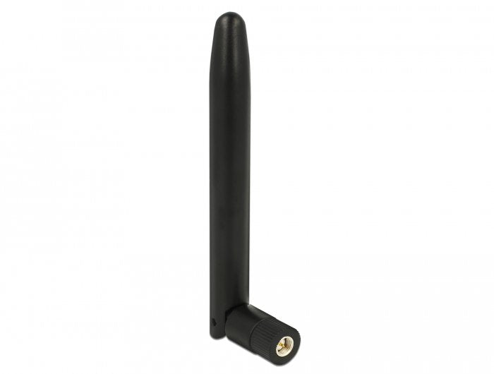 Delock 12542 Antena Lora 863 - 928 Mhz Macho Sma 0,5 Dbi Omnidireccional Con Articulación De Inclinación Negro