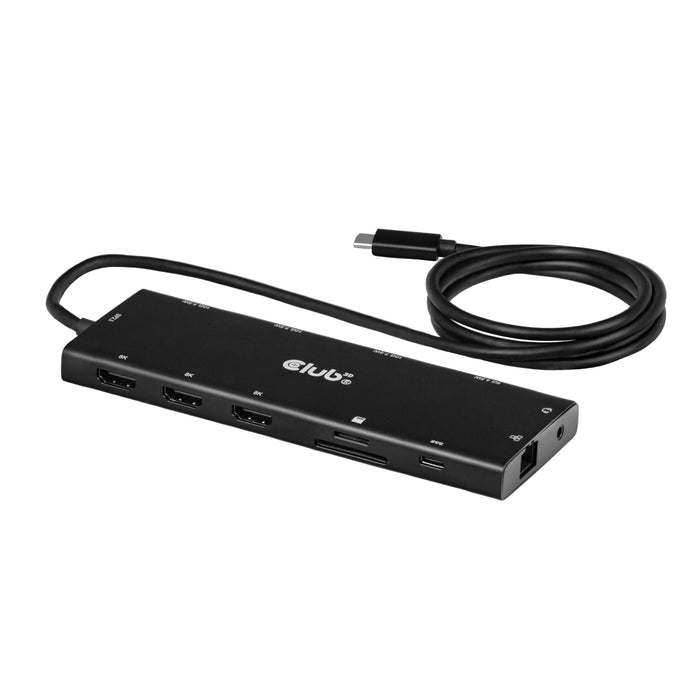Club3d Usb-C 12in1-Hub >3xhdmi/3xusb-C/Usb/Lan 8k30hz Pd140w Retail