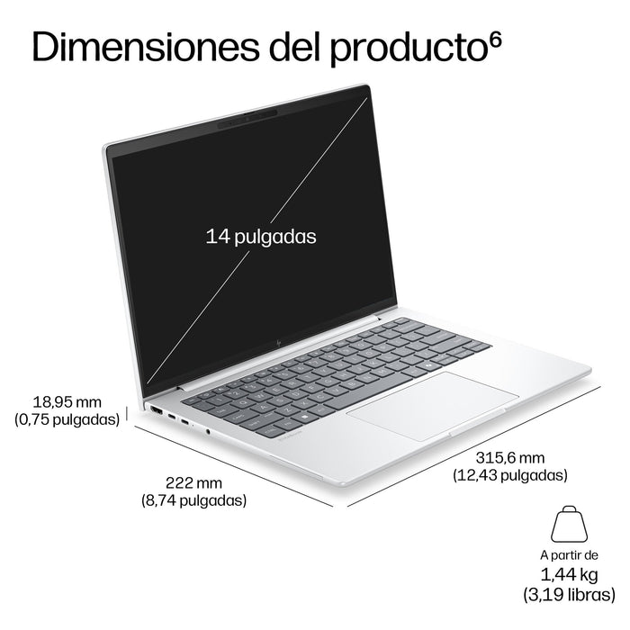 EAN 0826581033097 - HP EliteBook 8 G2a 14 inch Notebook Next Gen AI PC Wolf Pro Security Edition Copilot+ PC AMD Ryzen AI 5 P imagen 9