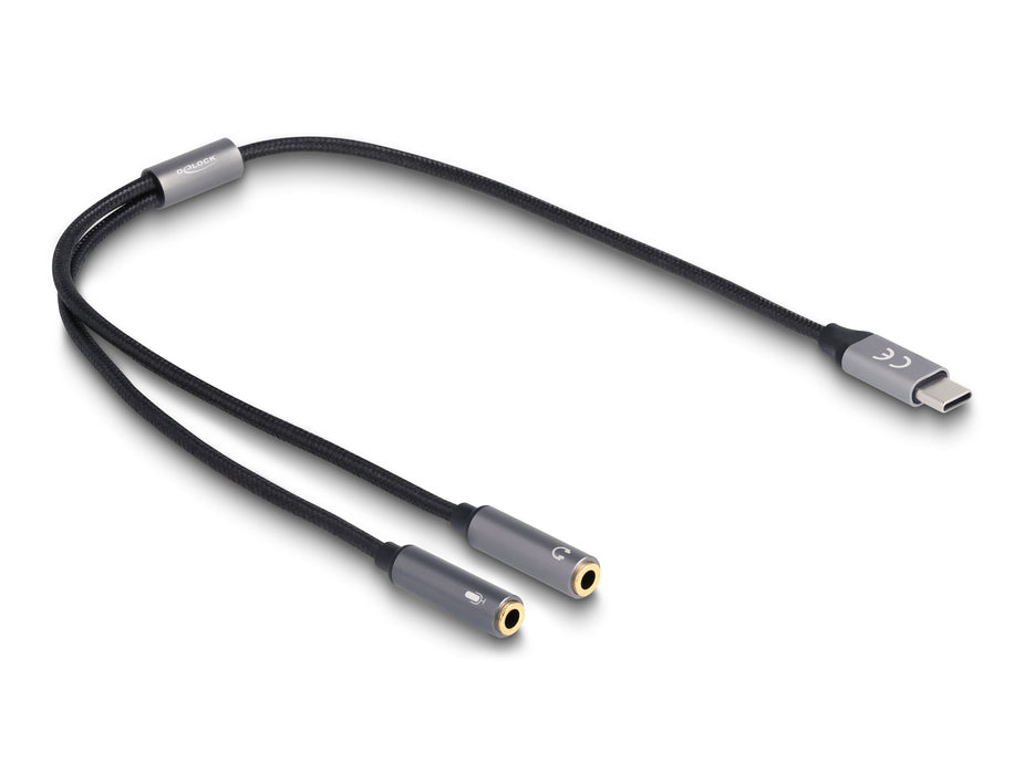 Delock Auriculares Adaptador Usb Tipo-C Macho Dac 24 Bit / 96 Khz