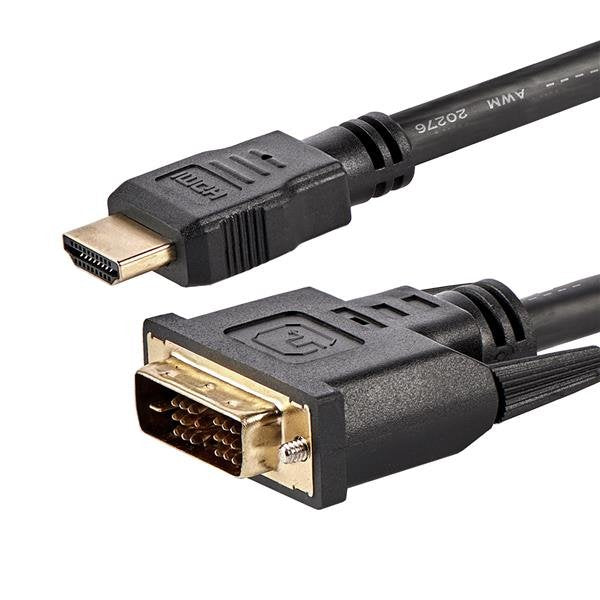 Startech.Com Cable Adaptador Hdmi A Dvi-D De 1 8m Macho A Macho Cable Adaptador Hdmi Macho A Dvi-D Macho Negro Para P/N: Dk31c3hdpd Dk31c3hdpdue Mdp2hdec St121hd20fxa Vid2hdcon2 Vs424hd4k60
