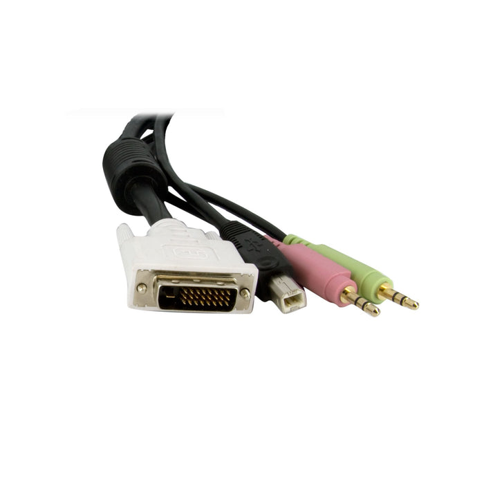 EAN 0065030836609 - StarTech.com DVID4N1USB6 cable para video, teclado y ratón (kvm) Negro imagen 3