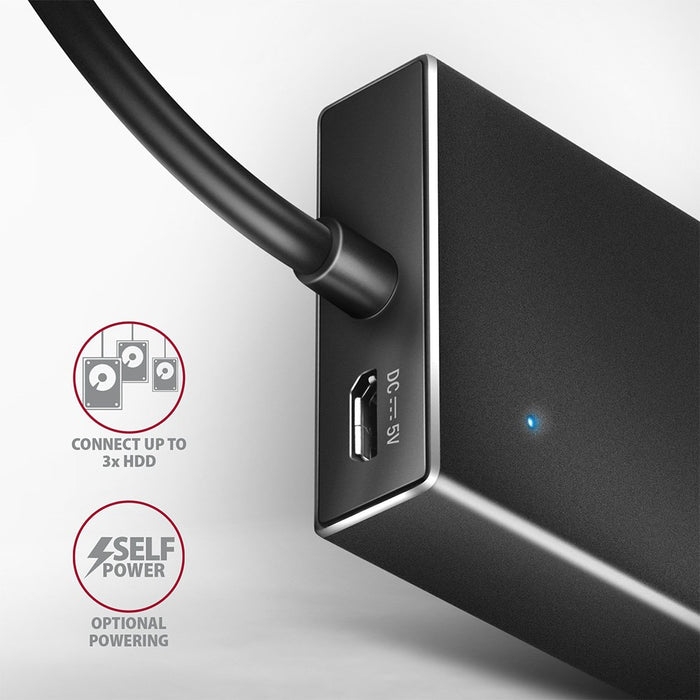 EAN 8595247907035 - Axagon HUE-F7A 7x USB 3.2 Gen 1 ALU FLAT hub micro power IN 1m USB-A USB 3.2 Gen 1 (3.1 Gen 1) Type-A 500 imagen 5