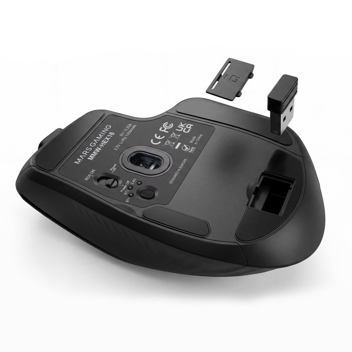 EAN 8435693115427 - Mars Gaming MMWHEX16 ratón Juego Mano derecha Bluetooth Óptico 24000 DPI imagen 11