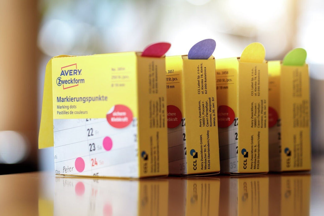 Avery Zweckform Klebepunkte Ø 19,0 Mm Magenta