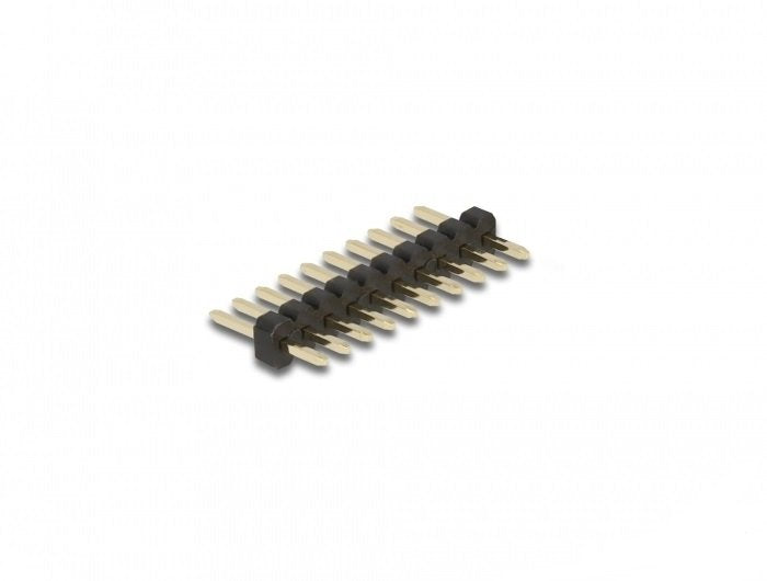 Delock Cabezal Macho De 10 Pines, Paso 2,54 Mm, 2 Filas, Recto, 5 Piezas