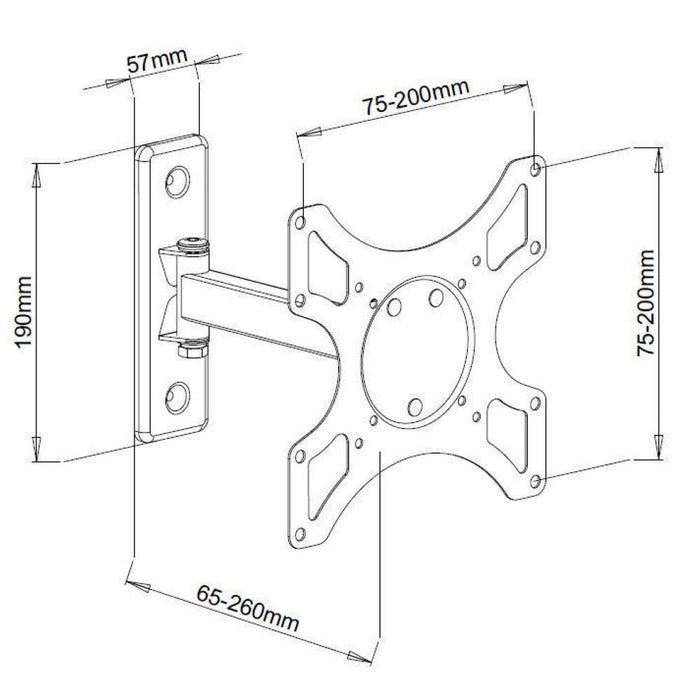 Techly Ica-Lcd 2901 Soporte De Pared Para Pantalla Plana 94 Cm (37") Negro