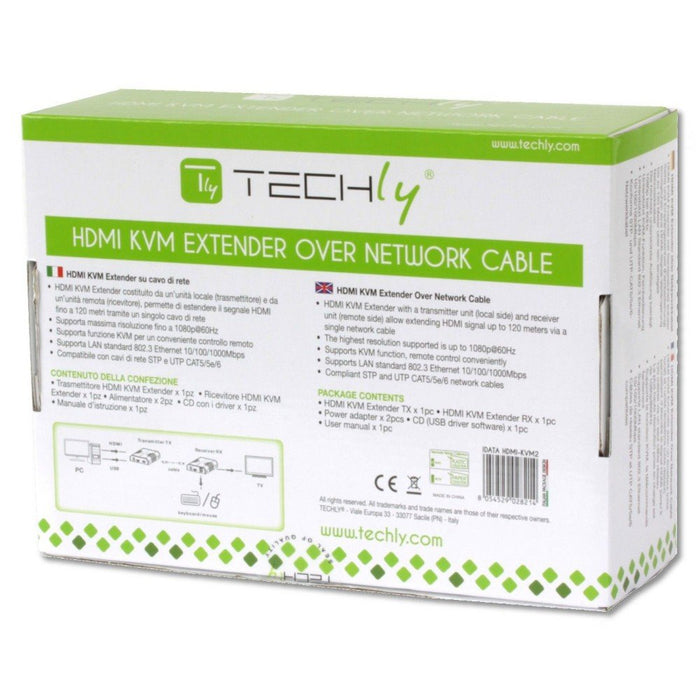 EAN 8054529028214 - Techly IDATA HDMI-KVM2 extensor KVM Transmisor y receptor imagen 9