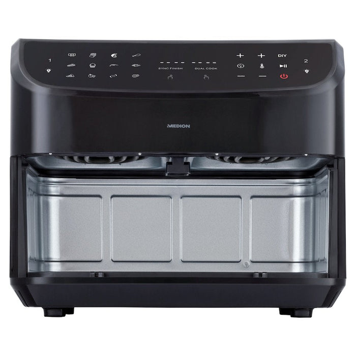 Freidora Medion Doppel Life P20 Md11760 Xxl (Negro, 2.600 Watt, 2 Körbe Je 4,35 Liter) 50077281