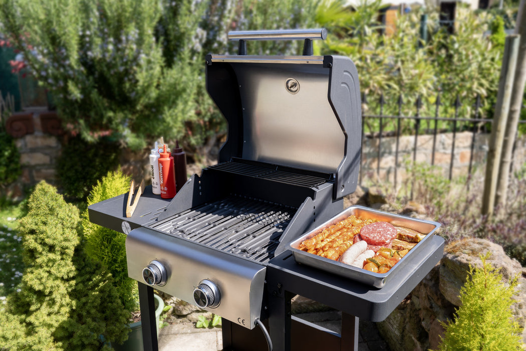 Unold Bbq Grillwagen Buddy  (Negro, 2.600 Watt) 58595