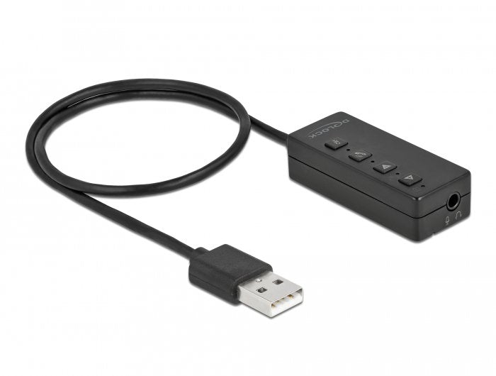 EAN 4043619667314 - DeLOCK 66731 cable de audio 0,4 m 2 x 3.5mm USB tipo A Negro imagen 1