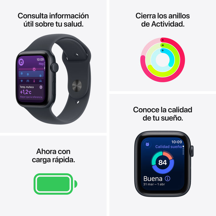 EAN 0195950430547 - Apple Watch SE (3nd generation) OLED 44 mm Digital 368 x 448 Pixeles Pantalla táctil 5G Beige Wifi GPS (s imagen 3