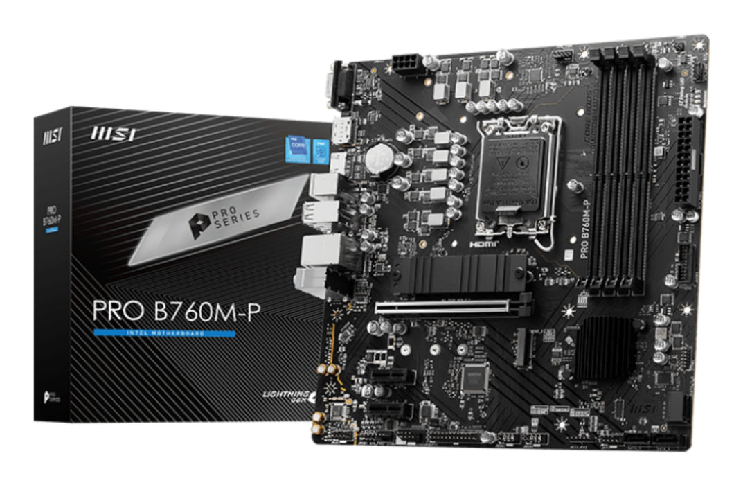 EAN 4526541046001 - MSI PRO B760M-P placa base Intel B760 LGA 1700 micro ATX imagen 1
