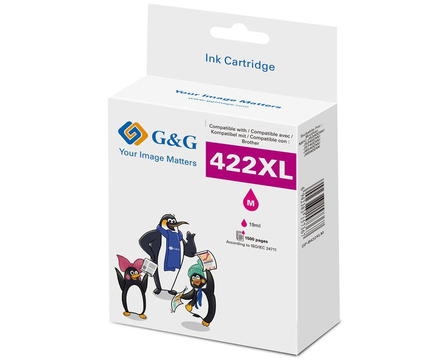 G&G Tinte Komp. M. Brother 422xl Lc422xlm Mag.(1500 Páginas)