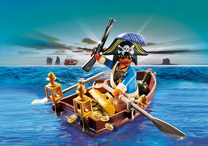 Playmobil Huevo Pirata Con Bote