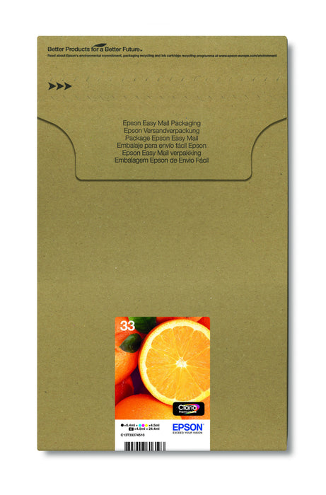 EAN 8715946616193 - Epson Oranges C13T33374510 cartucho de tinta 1 pieza(s) Original Rendimiento estándar Negro, Foto negro,  imagen 2