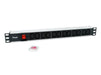 EAN 4015867238554 - Equip 333318 unidad de distribución de energía (PDU) 12 salidas AC 1U Negro, Plata imagen 4