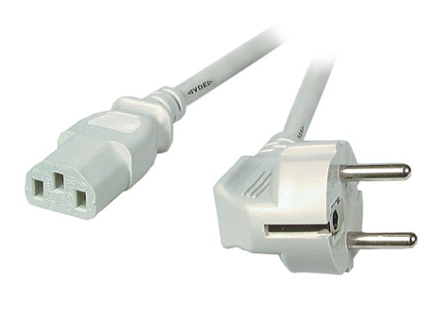 Efb Netzleitung Schutzkontakt 90 - C13 180, Grau, 2,0 M, 3 X 0,75 Mm