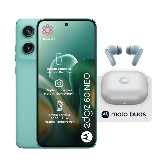Motorola Edge 60 Neo 8+256gb 6.36" 5g Pantone Frostbite + Buds Ds Ita