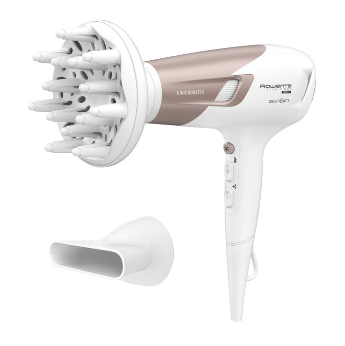EAN 3121040078044 - Rowenta Studio Dry CV5830 secador 2300 W Beige, Blanco imagen 1