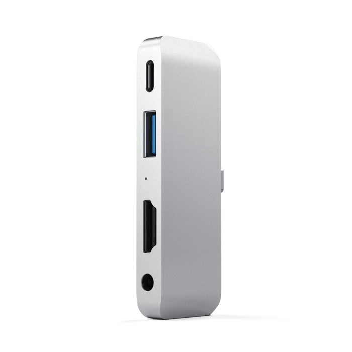 Satechi St-Tcmphs Base Para Portátil Y Replicador De Puertos Usb 3.2 Gen 1 (3.1 Gen 1) Type-C Plata