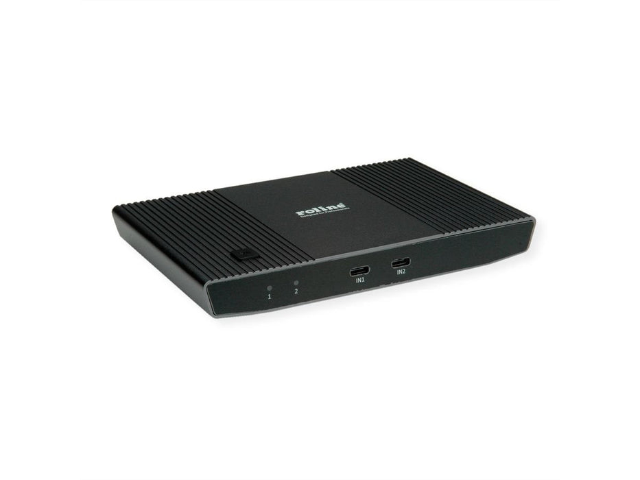 Roline Kvm Switch, Hdmi 4k, Usb, 1 User - 2 Mobilgerte