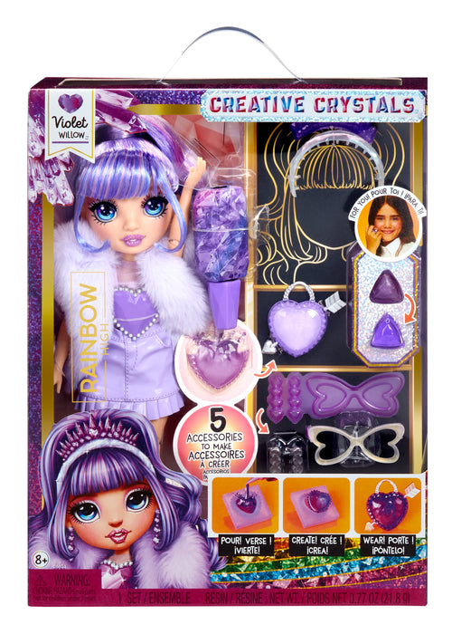 EAN 0035051121404 - Rainbow High Creative Crystals Fashion Doll- Violet imagen 5
