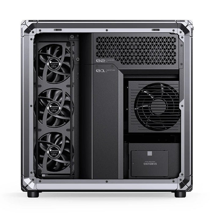 Caja Atx Jonsbo X400 Pro Cristal Templado Curvo Gris