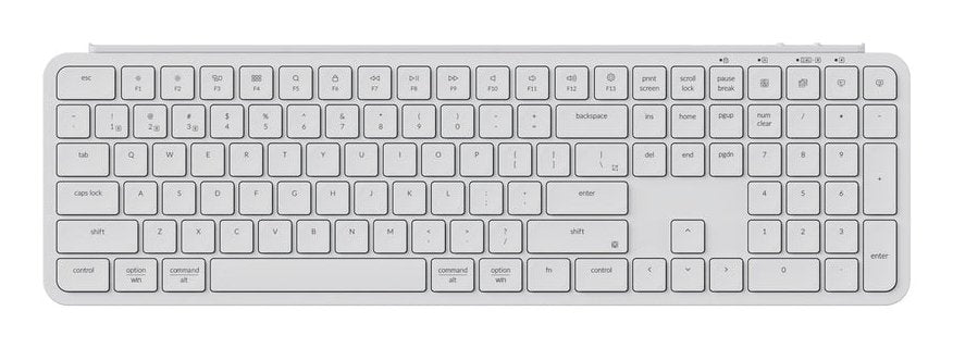 EAN 4895248876625 - Keychron B6P-K8 teclado Hogar / Oficina USB + RF Wireless + Bluetooth Marfil imagen 1
