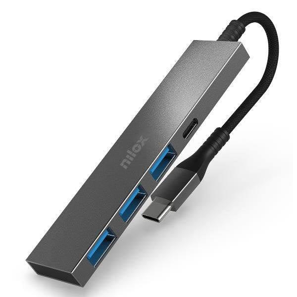 EAN 8435099529644 - Nilox NXHUBUSBC02 hub de interfaz USB 3.2 Gen 1 (3.1 Gen 1) Type-A + Type-C 625 Mbit/s imagen 1