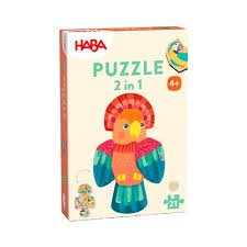 EAN 4010168281513 - HABA Puzzle 2-in-1 – Parrot Puzle de figuras 21 pieza(s) Animales imagen 1