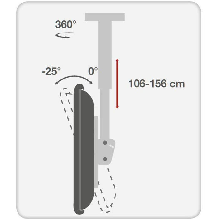 EAN 8057685309357 - Techly ICA-CPLB 946L soporte para pantalla de señalización 177,8 cm (70") Negro imagen 10