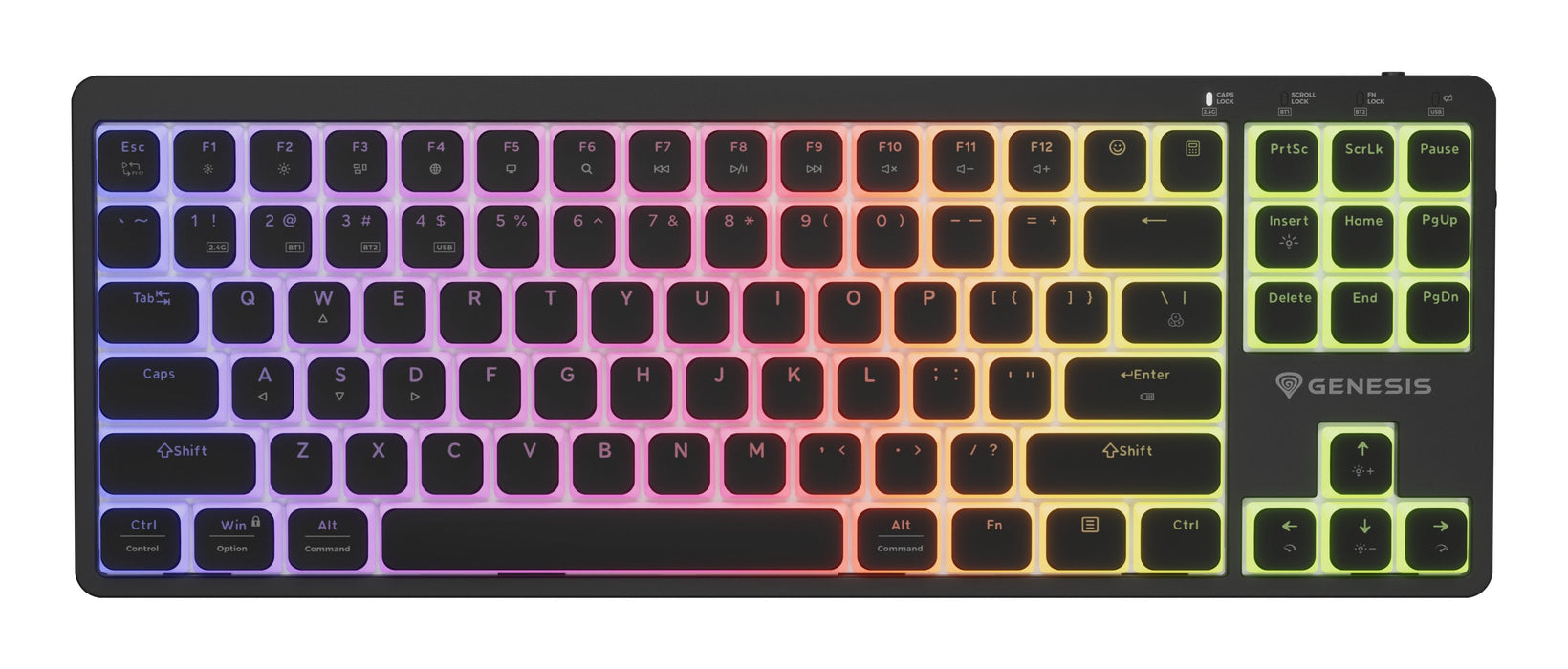 Genesis Thor 430 Mechanical, Wireless, Us Layout, Rgb, Silent Gaming Keyboard, Black