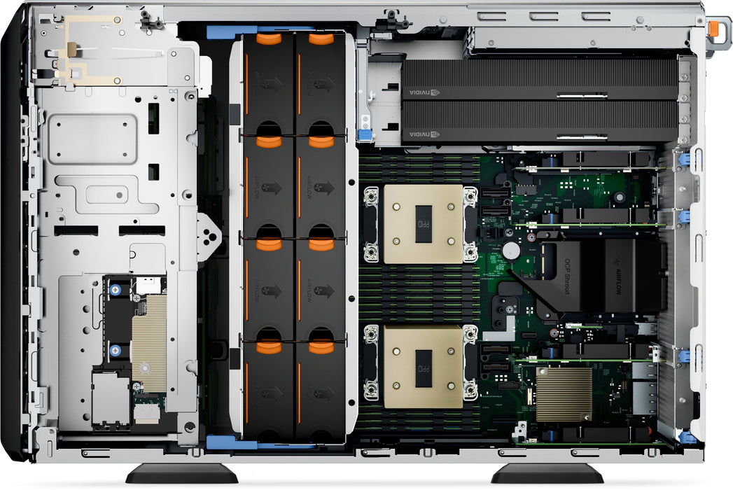 Dell Poweredge T560 8x3.5 Intel Xeon Silver 4510 1x32gb 1x480gb Ssd Sata 2x1100w H755 3y Basic Nbd