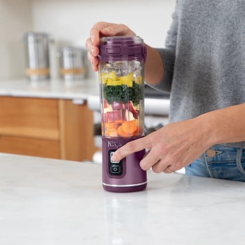 EAN 0622356279741 - Ninja BC151EUPR licuadora Batidora de vaso portátil Púrpura, Transparente imagen 4