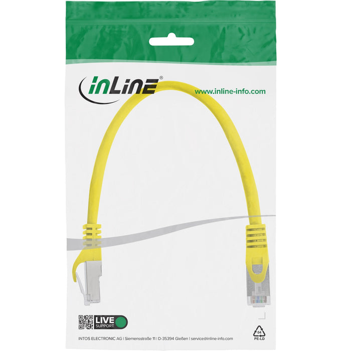 Cable De Red Inline Sf/Utp Cat.5e Amarillo 0,25m