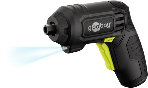 EAN 4040849778186 - Goobay Mini Cordless Screwdriver Set, 31 Pcs. - pistol-gr 200 RPM Negro, Amarillo imagen 1