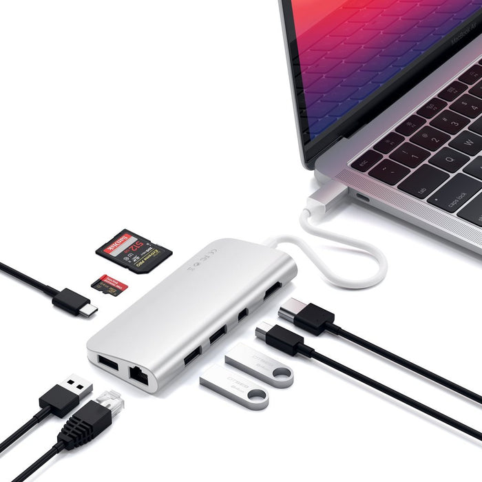 EAN 0879961007300 - Satechi ST-TCMM8PAS base para portátil y replicador de puertos Alámbrico USB 3.2 Gen 1 (3.1 Gen 1) Type-C imagen 5