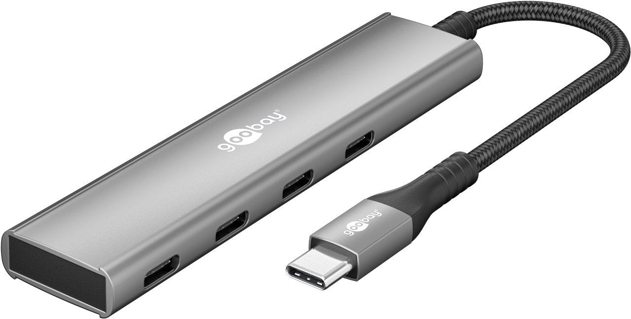 EAN 4040849765643 - Goobay 76564 hub de interfaz USB Tipo C 5000 Mbit/s Gris imagen 2