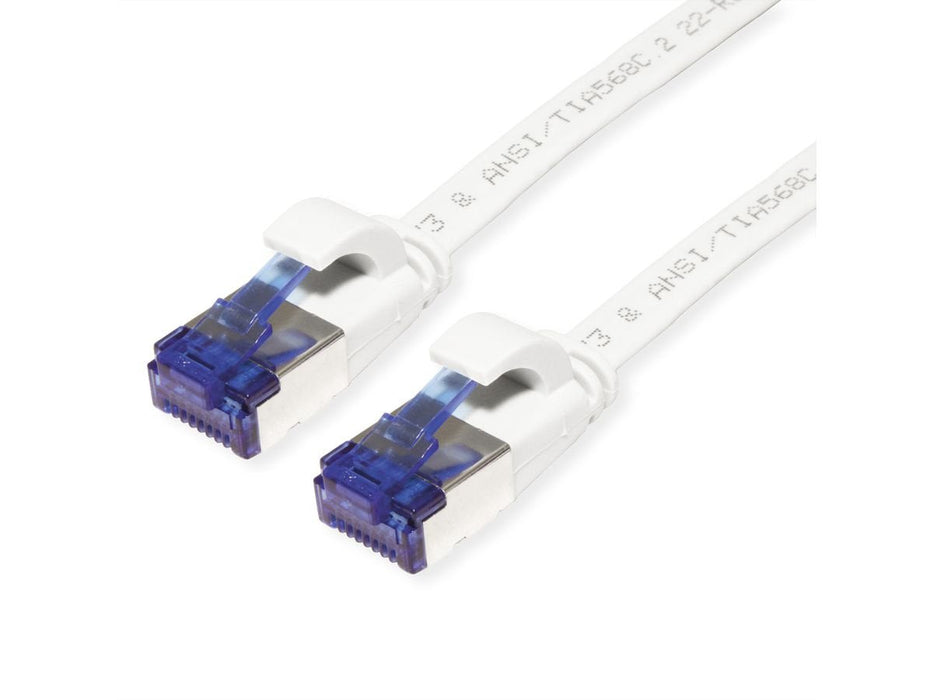 Value Cable De Red Cat.6a (Class Ea) Ftp, Extra-Flach, Wei, 5 M