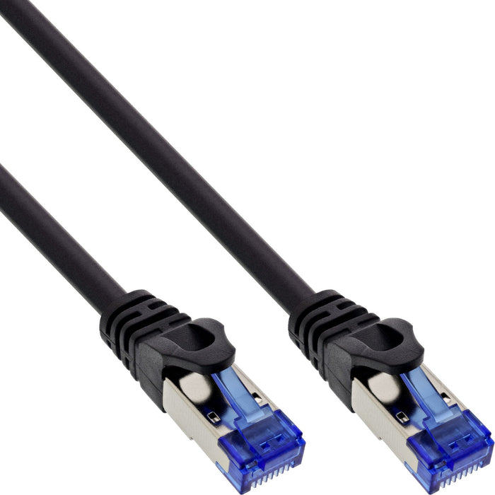Inline® Cable De Red Armoured, U/Ftp, Cat.6a, Black, 0.5m