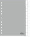 EAN 4005546640730 - Durable 6441 Separador en blanco con pestaña Polipropileno (PP) Gris imagen 1