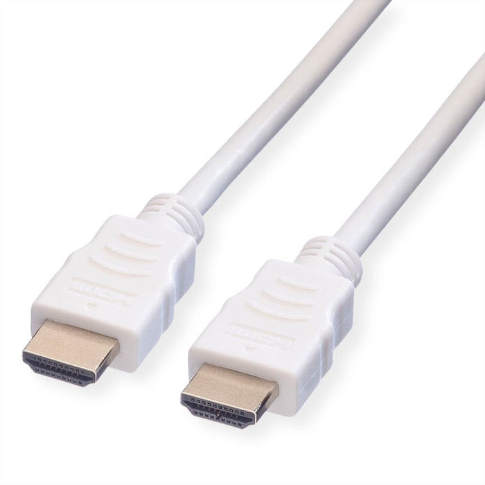 Value Hdmi High Speed Cable Mit Ethernet, Wei, 5 M