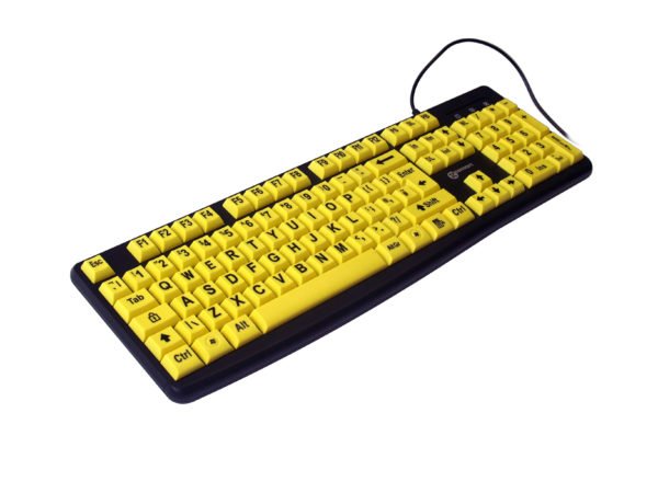 EAN 3521350020762 - Geemarc Telecom 3521350020762 teclado Universal USB QWERTY Negro, Amarillo imagen 4